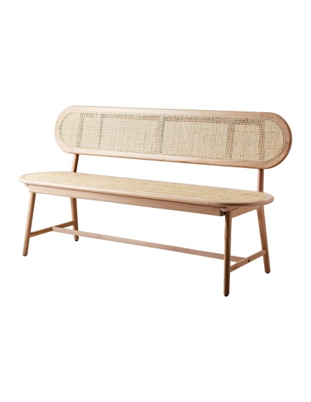 Banco HARRY, Madera / Ratán Natural - Affari. Vackart