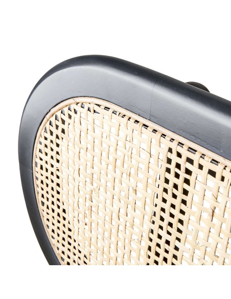 Banco HARRY, Madera Negra / Ratán Natural - Affari. Vackart