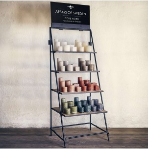 Estantería STANLEY, Hierro Negro / Madera Natural - Affari. Vackart 2