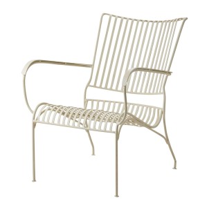 Sillón Exterior VISBY, Hierro Blanco Crudo - Affari. Las modernas sillas de diseño nórdico de Affari en Vackart, tu tienda de diseño online.