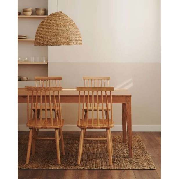 Mesa extensible Yain roble 120 (180) x 80 cm - Kave Home T0200002MM46 Mesa extensible Yain roble 120 (180) x 80 cm - Kave Home T0200002MM46