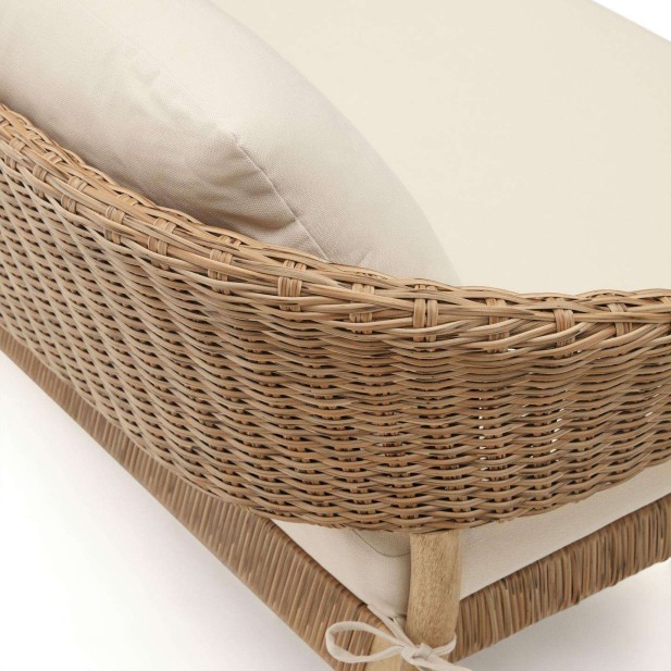 Set Pola de sofá de 2 plazas y 2 butacas eucalipto/ratán sintético FSC Set Pola de sofá de 2 plazas y 2 butacas eucalipto/ratán sintético FSC