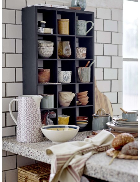 Estantería OLINN, Madera Negra - Bloomingville. Vackart