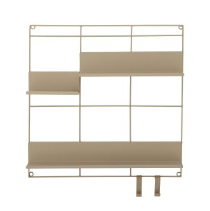 Estantería de Pared OSCA, Metal Natural - Bloomingville. Los exclusivos muebles de diseño nórdico de Bloomingville, solo en Vackart, tu tienda de diseño online.