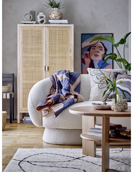 Sofá TED, Poliéster Blanco - Bloomingville. Vackart