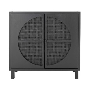 Aparador TRENTO, Madera / Caña Negra - Bloomingville. Los modernos y exclusivos muebles de diseño nórdico de Bloomingville en Vackart, tu tienda de diseño online.