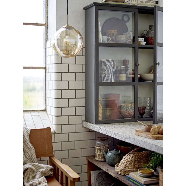 Vitrina Aparador TONE, Madera Verde / Cristal - Bloomingville. Vackart