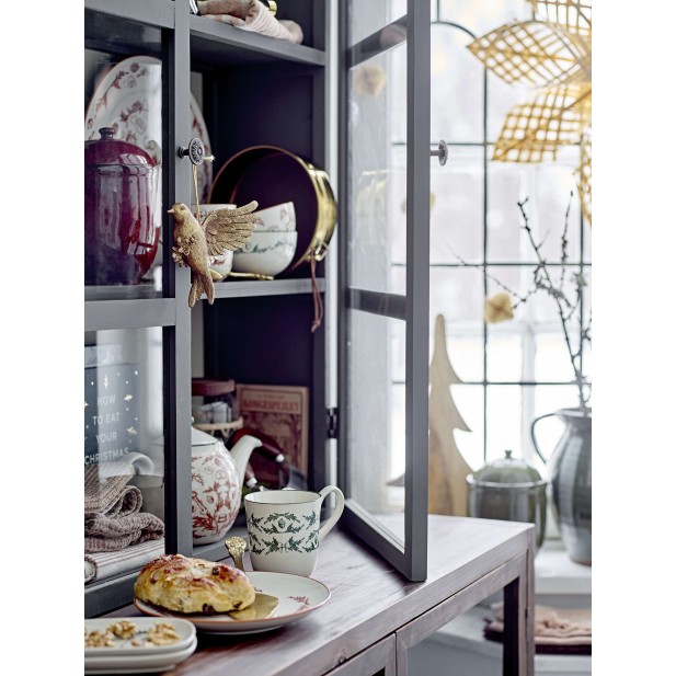 Vitrina Aparador TONE, Madera Verde / Cristal - Bloomingville. Vackart