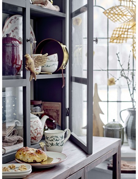 Vitrina Aparador TONE, Madera Verde / Cristal - Bloomingville. Vackart