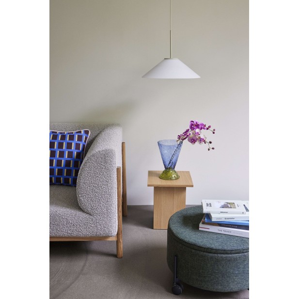 Sofá MOMENT 3 Plazas, Textil Gris / Roble Natural - Hübsch