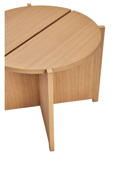 Mesa Auxiliar DASH, Chapa Roble Natural - Hübsch. Vackart