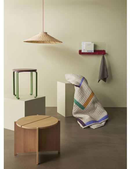 Mesa Auxiliar DASH, Chapa Roble Natural - Hübsch. Vackart