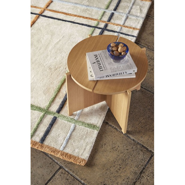 Mesa Auxiliar DASH, Chapa Roble Natural - Hübsch. Vackart