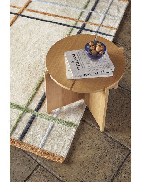 Mesa Auxiliar DASH, Chapa Roble Natural - Hübsch. Vackart