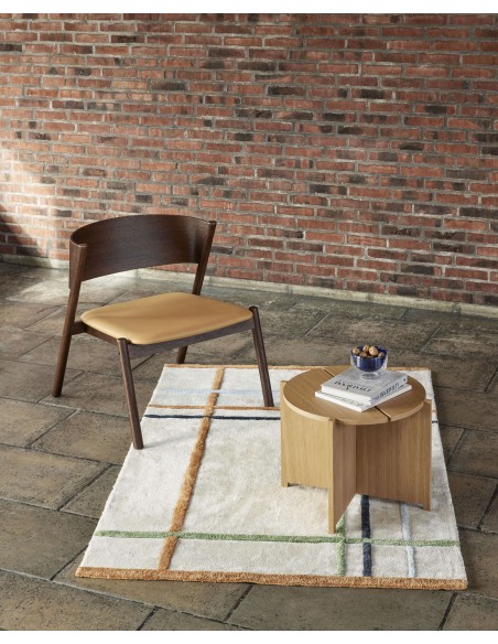 Mesa Auxiliar DASH, Chapa Roble Natural - Hübsch. Vackart