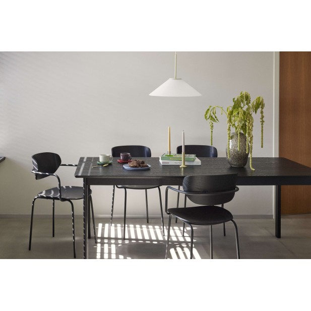 Mesa DAPPER 195x95 cm de Comedor, Madera Negra - Hübsch. Vackart