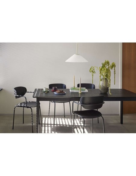 Mesa DAPPER 195x95 cm de Comedor, Madera Negra - Hübsch. Vackart