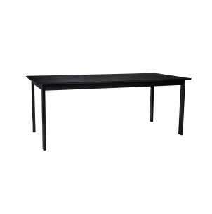 Mesa DAPPER 195x95 cm de Comedor, Madera Negra - Hübsch. Las más exclusivas y modernas mesas de diseño escandinavo de Hübsch en Vackart, tu tienda de diseño online.