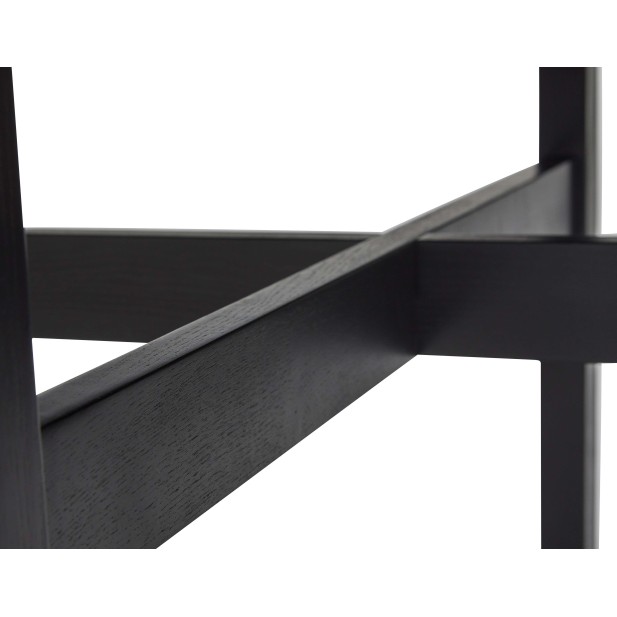 Mesa FJORD Ø120 cm de Comedor, Madera Negra - Hübsch. Vackart