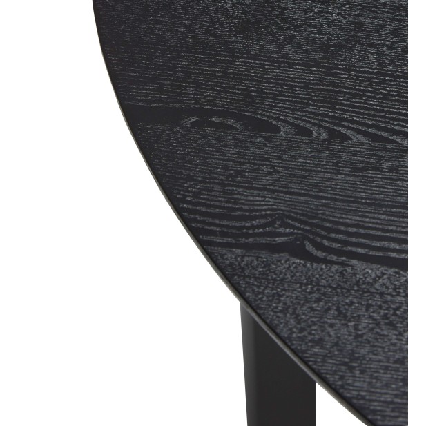 Mesa FJORD Ø120 cm de Comedor, Madera Negra - Hübsch. Vackart