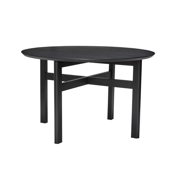 Mesa FJORD Ø120 cm de Comedor, Madera Negra - Hübsch. Vackart