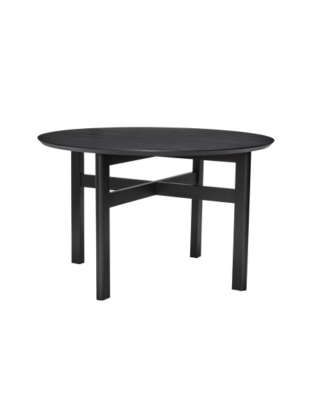 Mesa FJORD Ø120 cm de Comedor, Madera Negra - Hübsch. Vackart