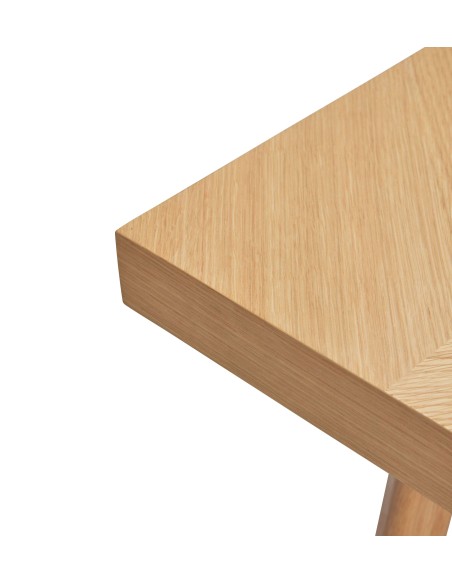 Mesa HERRINGBONE 160x80 cm de Comedor, Roble Natural - Hübsch. Vackart