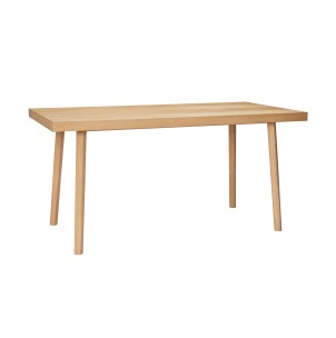 Mesa HERRINGBONE 160x80 cm de Comedor, Roble Natural - Hübsch. Las más exclusivas y modernas mesas de diseño escandinavo de Hübsch en Vackart, tu tienda de diseño.