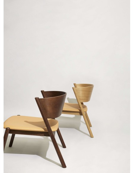 Sillón OBLIQUE, Madera Marrón / Natural - Hübsch. Vackart