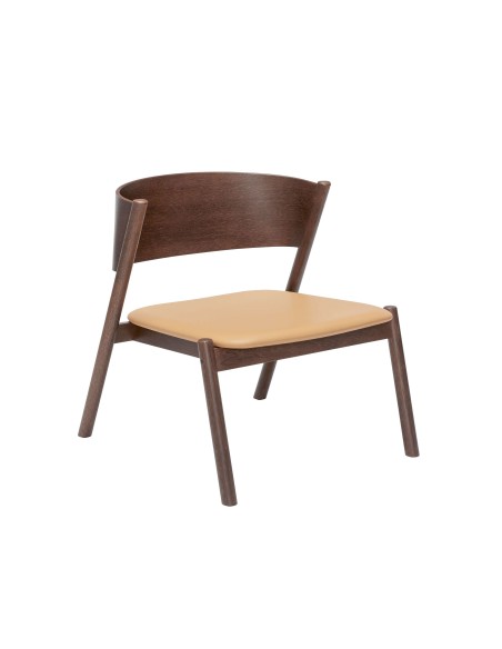Sillón OBLIQUE, Madera Marrón / Natural - Hübsch. Vackart
