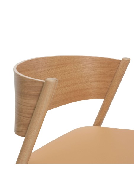 Sillón OBLIQUE, Madera Natural - Hübsch. Vackart