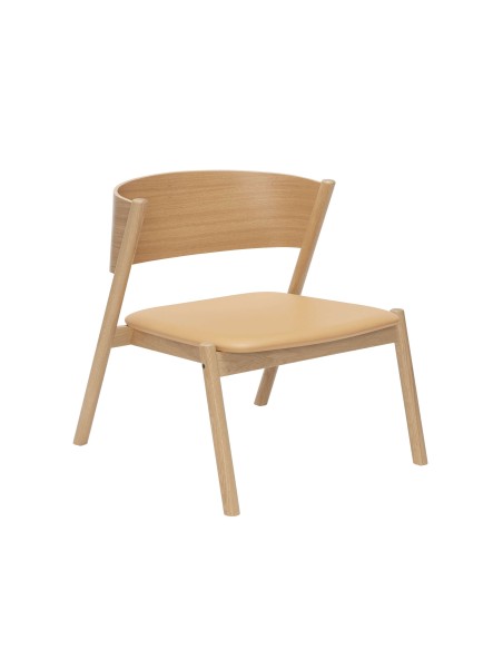 Sillón OBLIQUE, Madera Natural - Hübsch. Vackart