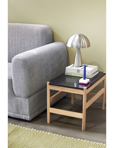 Mesa Auxiliar RAW, Roble Natural / Mármol Negro - Hübsch. Vackart