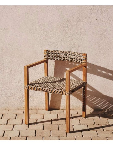 Silla Giverola de madera maciza de teca - Kave Home - J0600039MM46