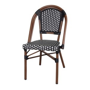 Silla LADY, Aluminio / Ratán Sintético - Vackart. Las más exclusivas y modernas sillas de diseño nórdico en Vackart, tu tienda diseño online.