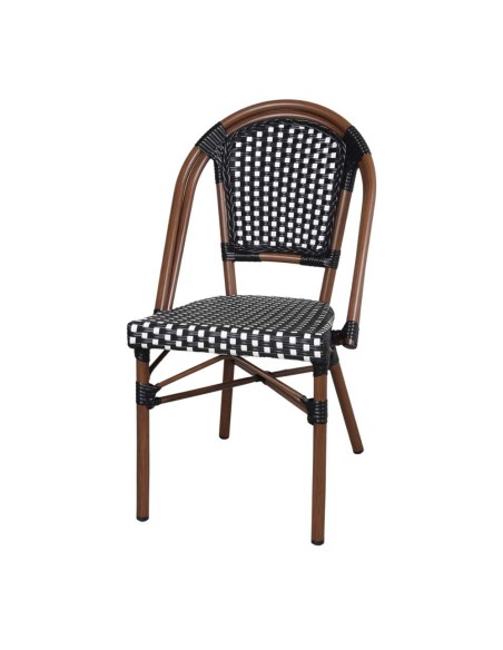 Silla LADY, Aluminio / Ratán Sintético. Vackart