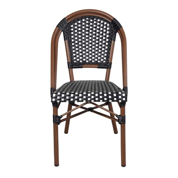 Silla LADY, Aluminio / Ratán Sintético. Vackart