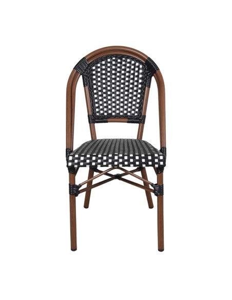 Silla LADY, Aluminio / Ratán Sintético. Vackart