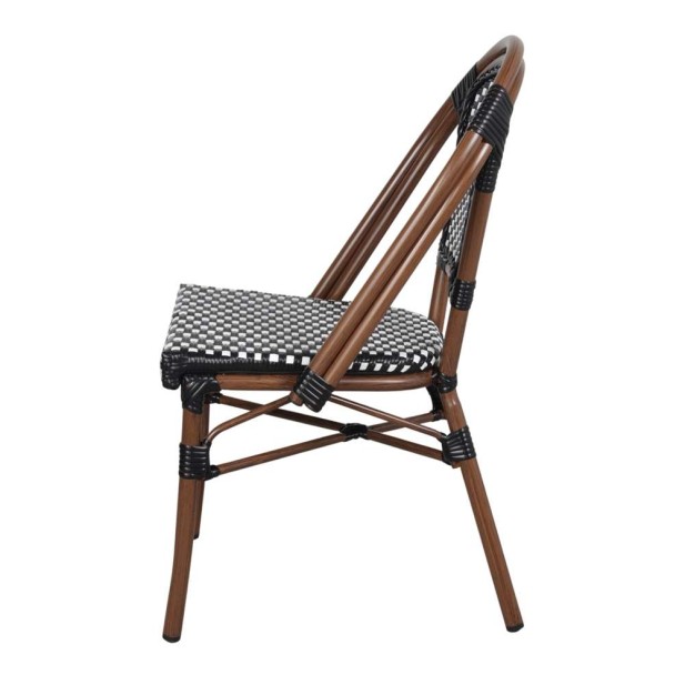 Silla LADY, Aluminio / Ratán Sintético. Vackart