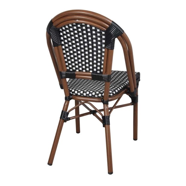 Silla LADY, Aluminio / Ratán Sintético. Vackart