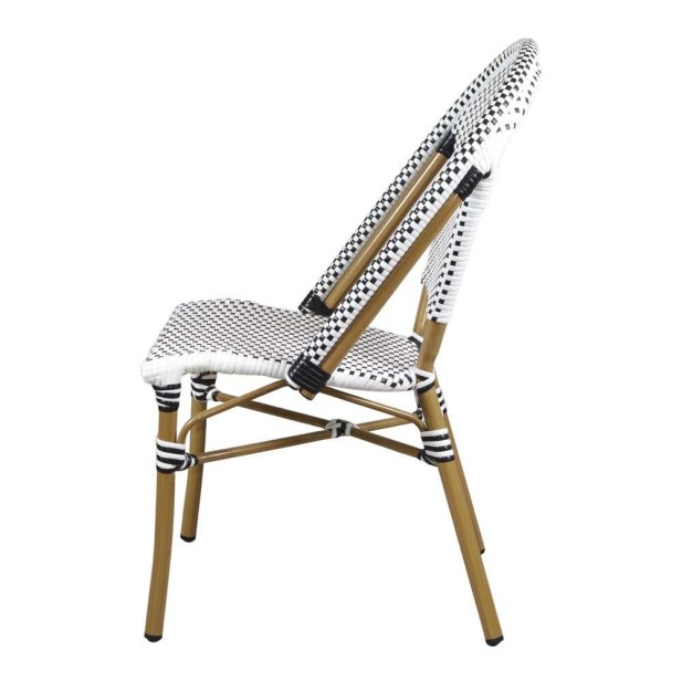 Silla REGINA, Aluminio / Ratán Sintético Silla REGINA, Aluminio / Ratán Sintético