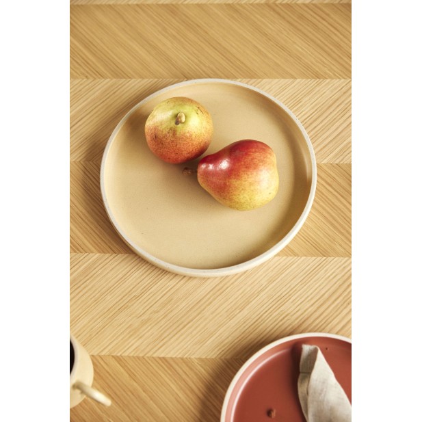 Mesa HERRINGBONE 200x100 cm de Comedor, Roble Natural - Hübsch. Vackart