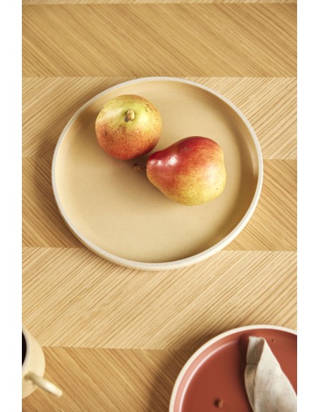 Mesa HERRINGBONE 200x100 cm de Comedor, Roble Natural - Hübsch. Vackart