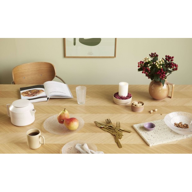 Mesa HERRINGBONE 200x100 cm de Comedor, Roble Natural - Hübsch. Vackart