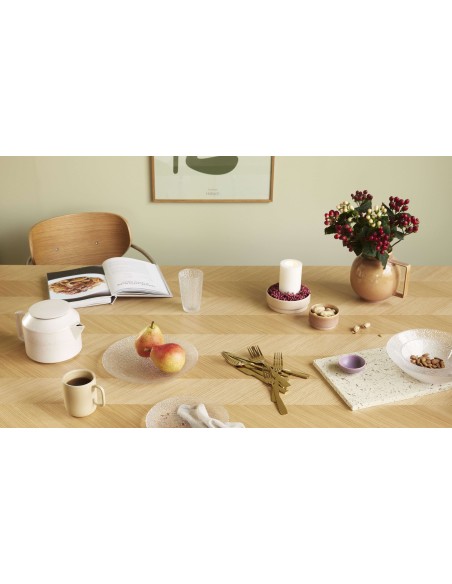 Mesa HERRINGBONE 200x100 cm de Comedor, Roble Natural - Hübsch. Vackart