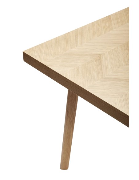 Mesa HERRINGBONE 200x100 cm de Comedor, Roble Natural - Hübsch. Vackart