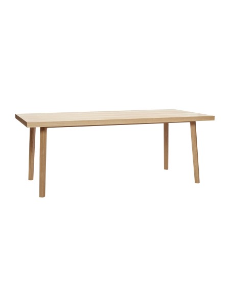 Mesa HERRINGBONE 200x100 cm de Comedor, Roble Natural - Hübsch. Vackart