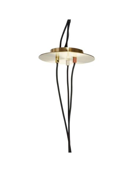 Lámpara de Techo DROP, Metal Latón / Gris / Marrón - Hübsch. Vackart