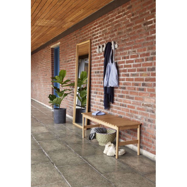 Banco ROW 122 cm, Roble Natural - Hübsch. Vackart