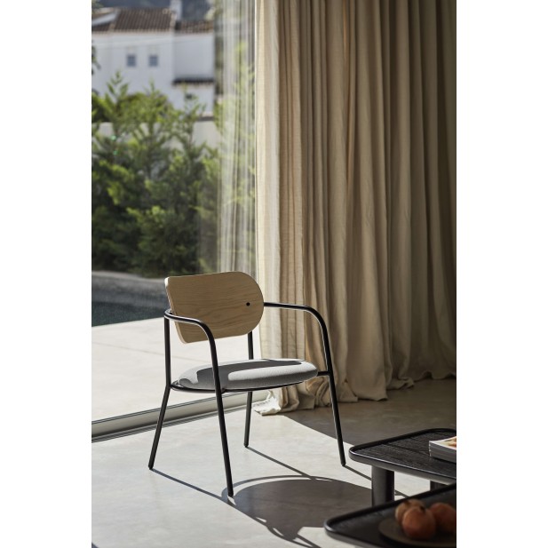 Butaca ECLIPSE, Fresno Natural Claro / Metal - Teulat. Vackart